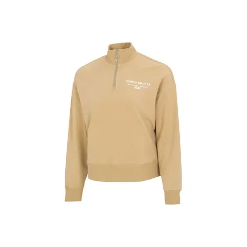 PUMA Sweatshirts Women's Khaki