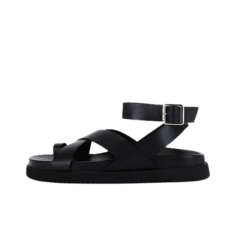 STEVE MADDEN MIRA One Strap Sandals Women's Black-0