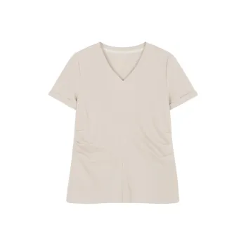 IHIMI T Shirt Women's Gray Beige