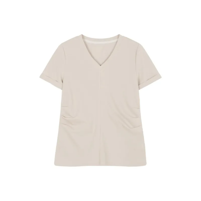 IHIMI T Shirt Women's Gray Beige-2