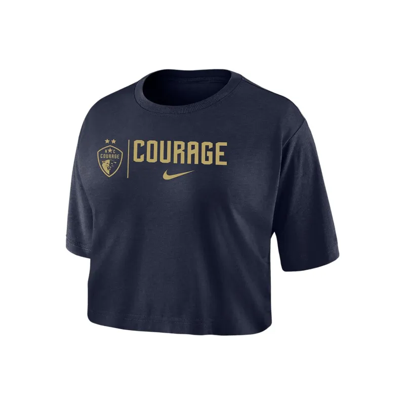Nike North Carolina Courage Women's Nike Dri FIT Soccer Cropped T Shirt-0