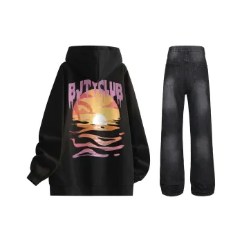 BJTY Sweatshirt Sets Unisex