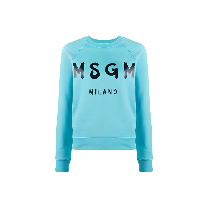 MSGM Sweatshirts Women's Lake Blue-0