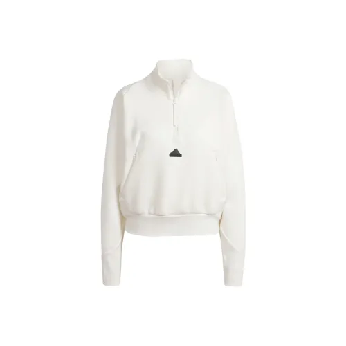Adidas Z.N.E. SS24 True Healing Collection Quarter Zip Track Jacket Jackets Coats Women's Jade White