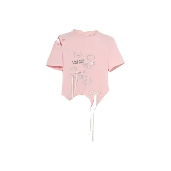 SNBL Set in Sleeve T Shirt Women's Pink