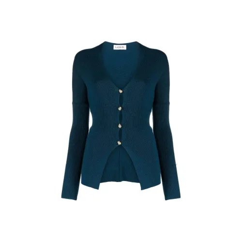 Lanvin V Neck Buttoned Long Sleeved Cardigan