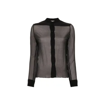 Chloé Sheer Button Up Blouse
