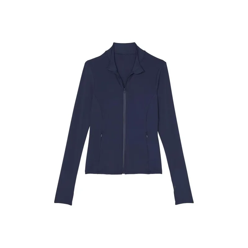 Victoria's Secret PINK Relay Full-Zip Jacket / Midnight Navy Jackets Coats Women's Marine Blue-0