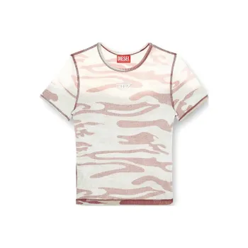 DIESEL Camouflage-pattern Cotton T-shirt