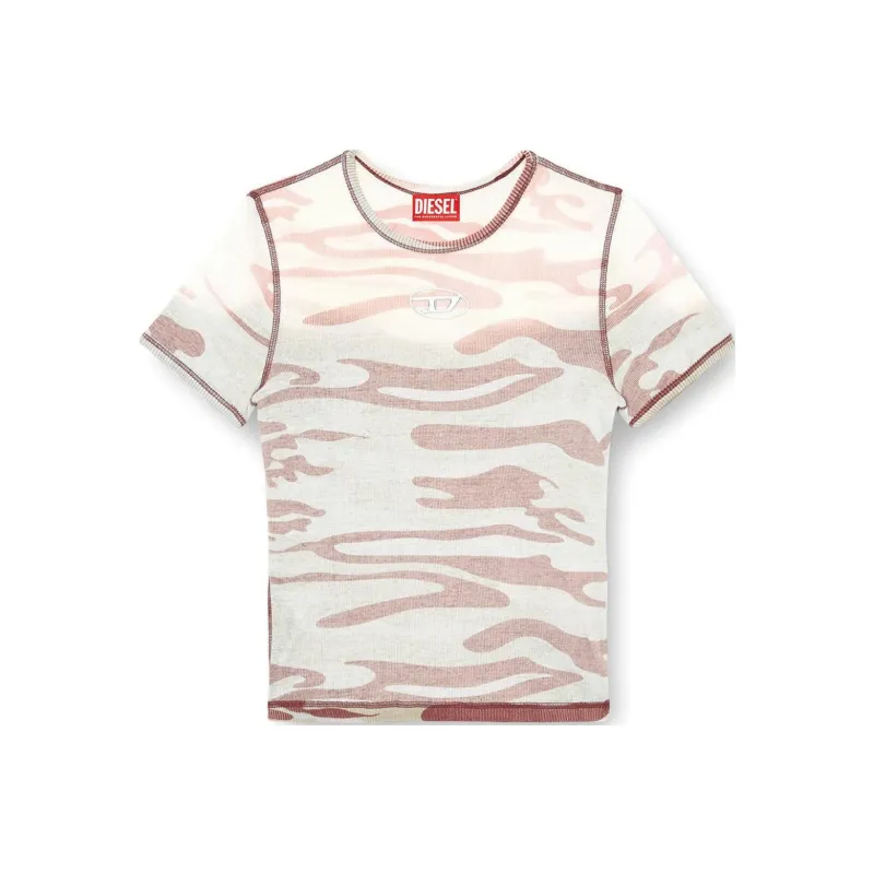 DIESEL Camouflage-pattern Cotton T-shirt-0