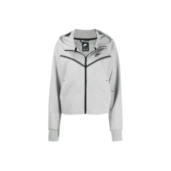 Nike Sportswear Women's Tech Fleece Windrunner Full Zip Hoodie Dark Grey Heather/Black