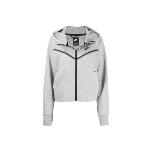 Nike Sportswear Women's Tech Fleece Windrunner Full Zip Hoodie Dark Grey Heather/Black