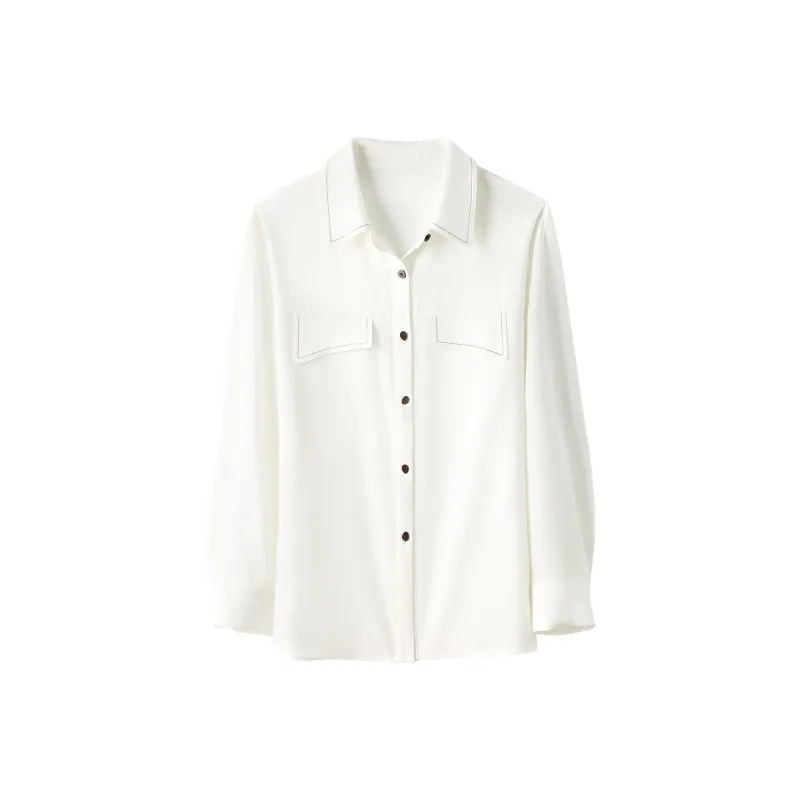 H YXIANG Shirts Women's White-0