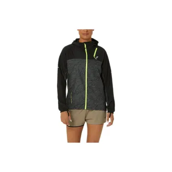 Asics FUJITRAIL PACKABLE Jackets Coats Women's High-Performance Black