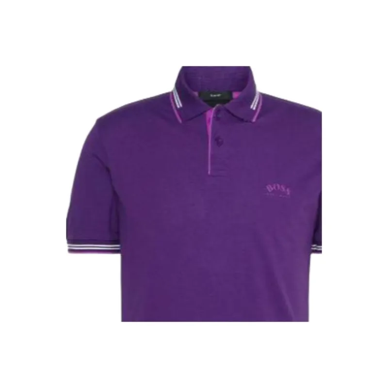HUGO BOSS Polo Shirts Men Purple-4