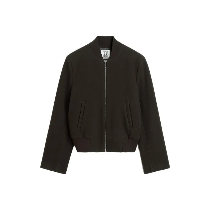 TOTEME Flight Zip up Bomber Jacket-0