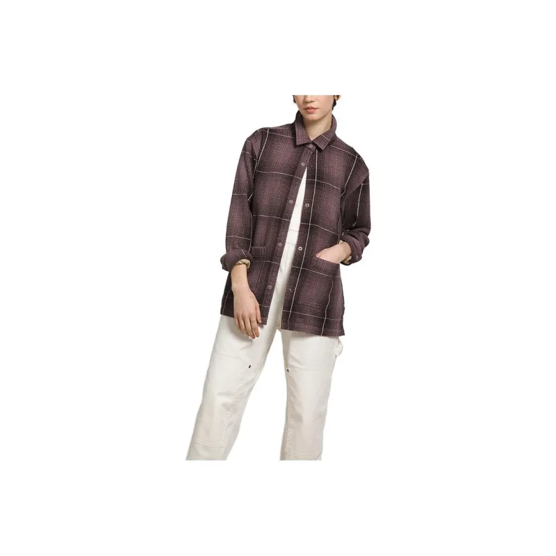 THE NORTH FACE Valley Twill Utility Shacket Jackets Coats Women's Dark Purple-0