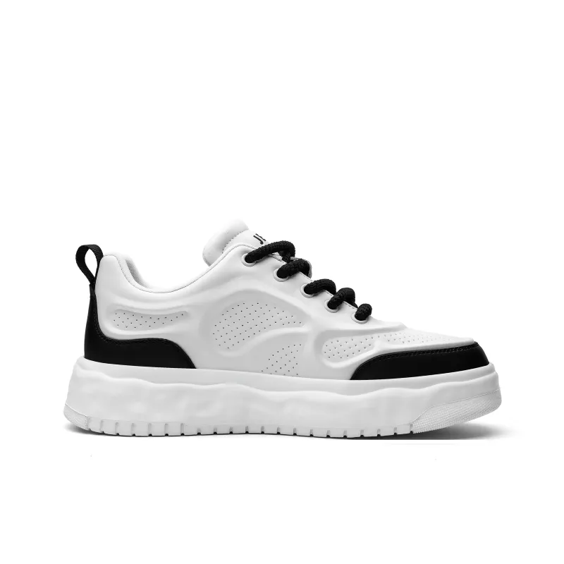 JEEP SPIRIT Slip Resistant, Abrasion Resistant, Lightweight, Breathable Low Top Skateboard Shoes Men's Polar White-1