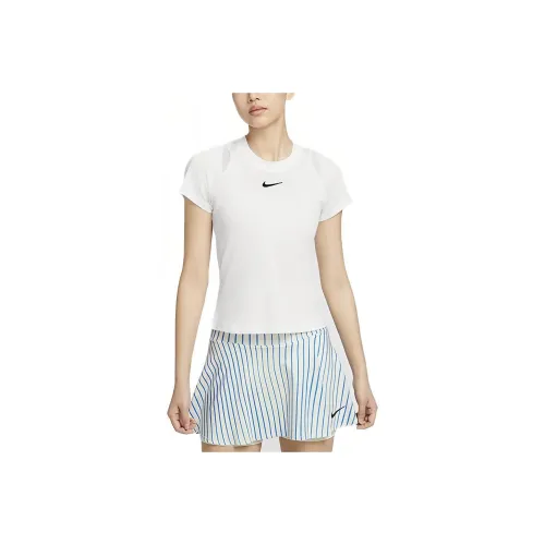 Nike Court Advantage Dri FIT Women's Quick Dry Short Sleeve Tennis Top White