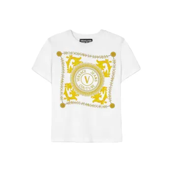 VERSACE Logo Couture Print T shirt