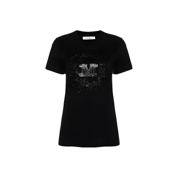 MaxMara Logo Embellished Crewneck T Shirt