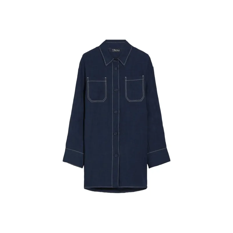 'S MAX MARA Buttoned Long Sleeved Top-0