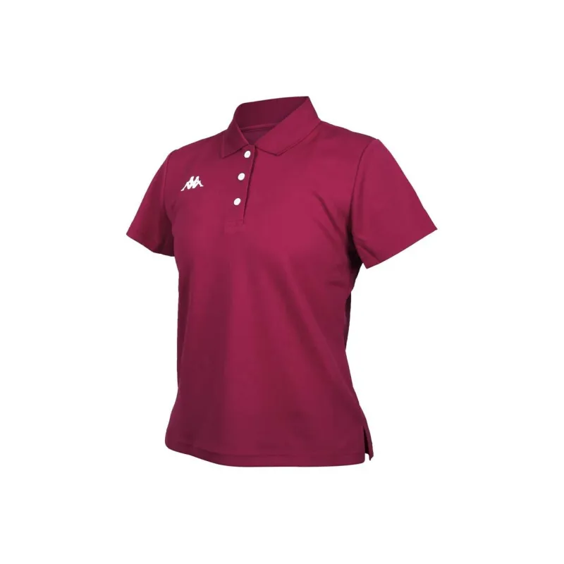 Kappa T Shirt Women's Burgundy White-0