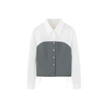 PEACEBIRD Shirts Women's Gray