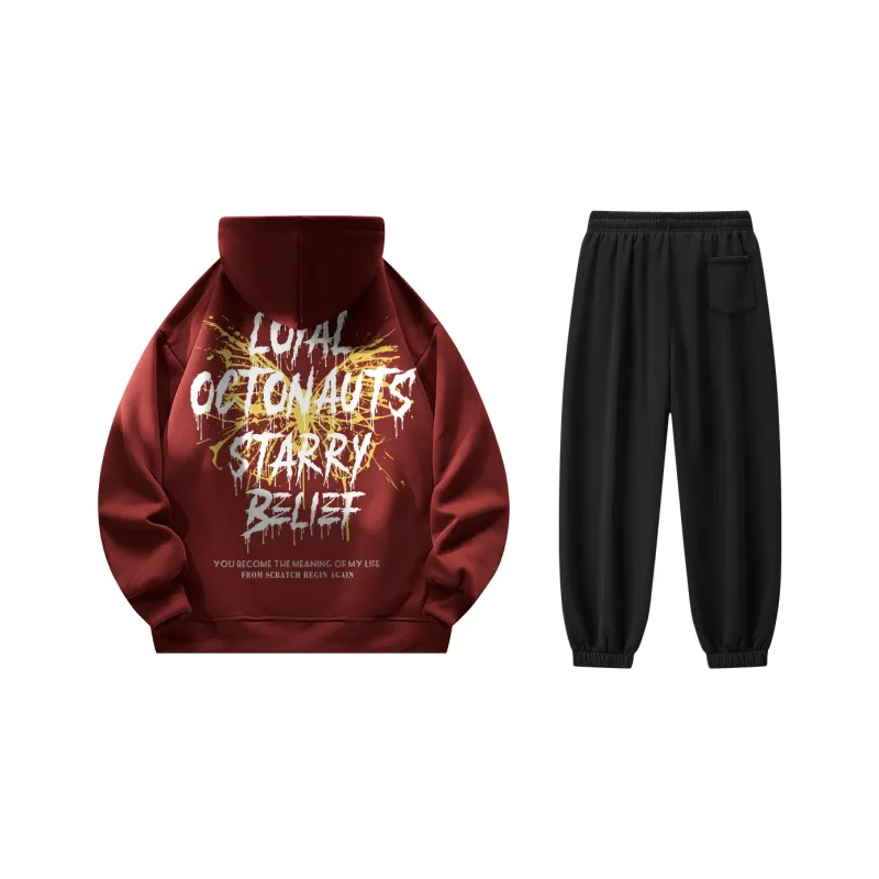 Small Columns Under The Sea Sweatshirt Set Unisex-28