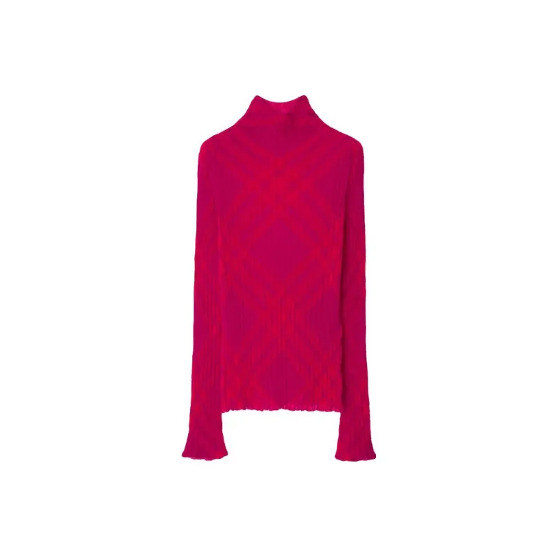 Burberry Plaid check Rib knit Jumper-4