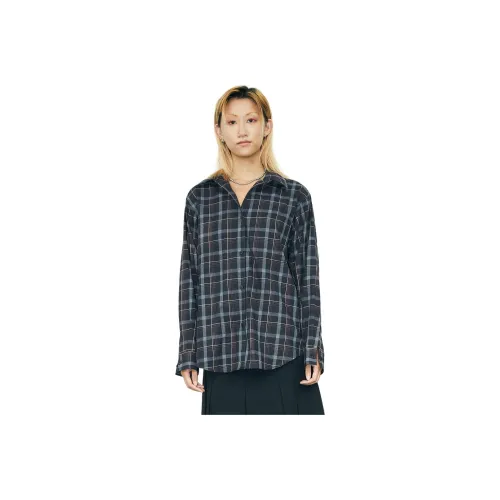 TAXIPHONE Shirt Unisex Navy Blue Plaid