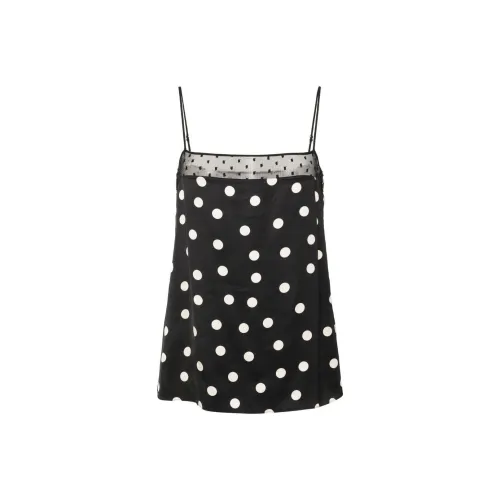 Stella McCartney Layered Polka Dot orange Top