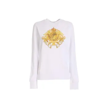 VERSACE JEANS Sweatshirts Women's White