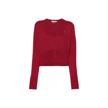 Vivienne Westwood Orb Embroidered Knit Cardigan