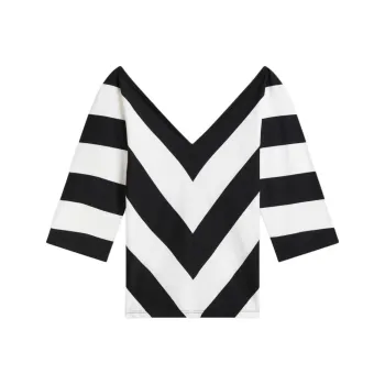 Agnes B. T-Shirt Women's Black White
