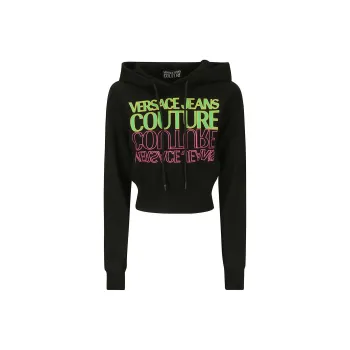VERSACE JEANS COUTURE Logo print Cotton Hoodie