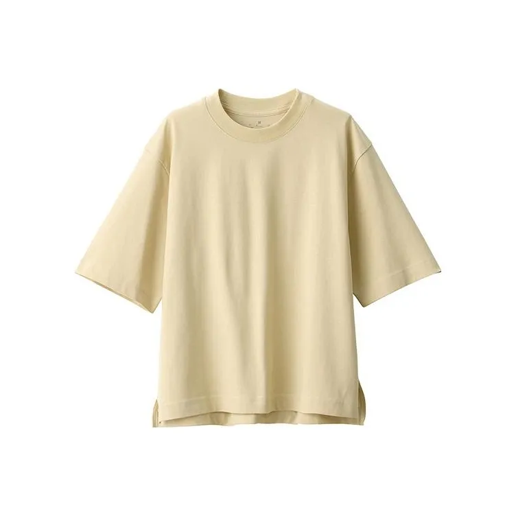 MUJI Drop Shoulder Sleeve T Shirt Women's-0