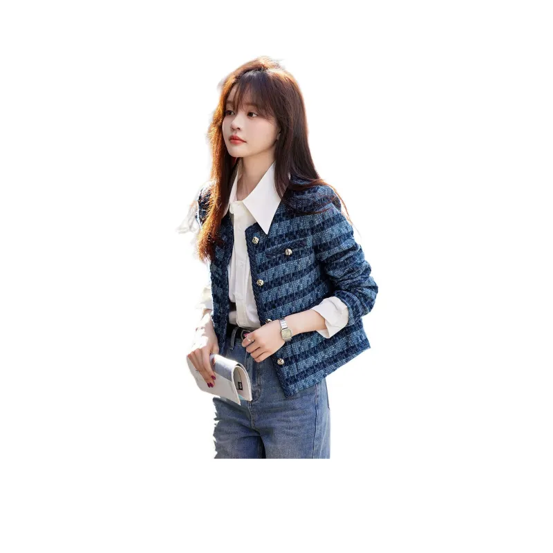 Mo Han Yi Mei Jacket Women's Dark Blue-0