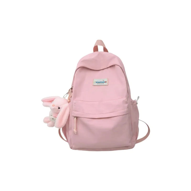 Kaka Tree Nylon Backpack Unisex Black/Pink/Yellow/Green/Blue-2