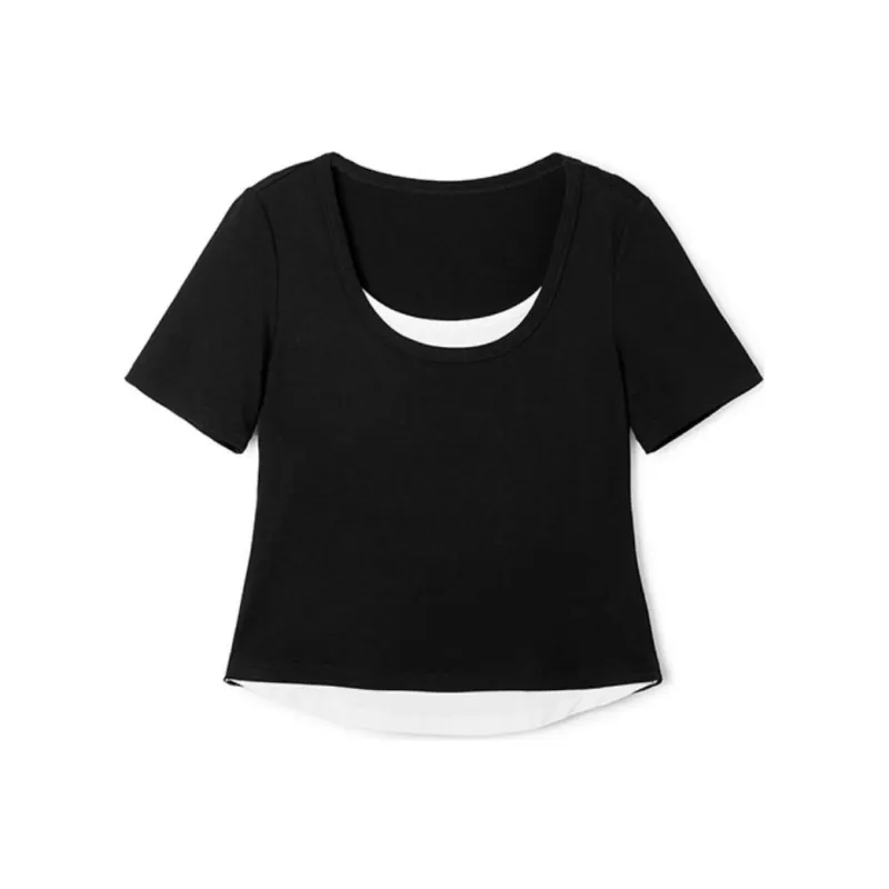 TKY SHOP T Shirt Women's Elegant Black-0