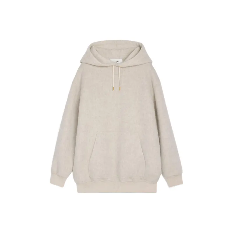 CELINE Drawstring Long Sleeved Hoodie-0