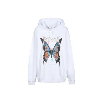 MSGM Butterfly print Hoodie