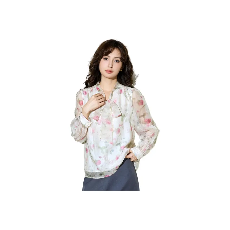 SMEN Chiffon Shirts Women's-10