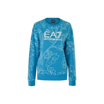 EMPORIO ARMANI EA7 Sweatshirts Women's Lake Blue