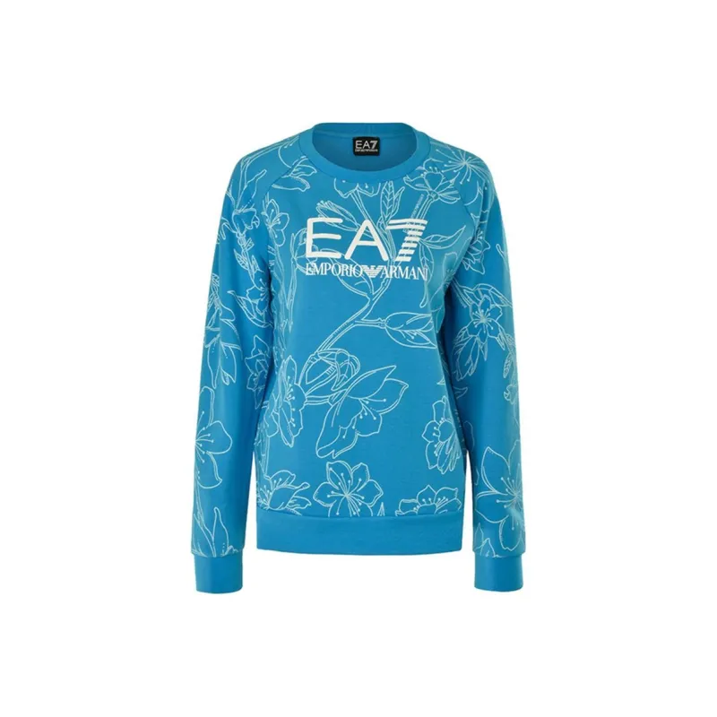 EMPORIO ARMANI EA7 Sweatshirts Women's Lake Blue-0