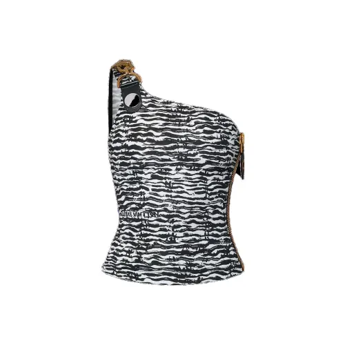 LOUIS VUITTON Ink Tiger Xxl Detail One-Shoulder Top