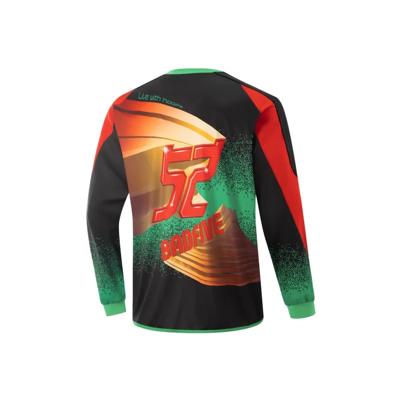 LiNing Basketball Collection T Shirt Men's Emerald Feather Green-1