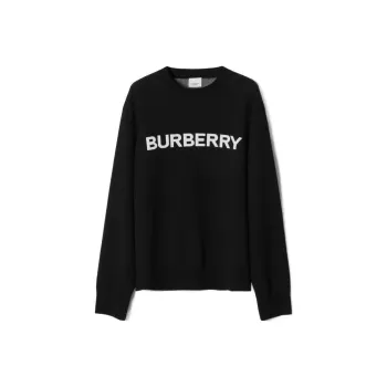 Burberry Logo Intarsia Crewneck Sweater