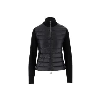 Moncler Women's Quilted Puffer Jacket Black