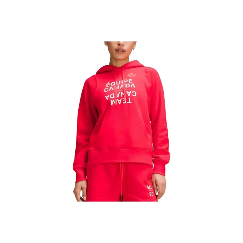 Lululemon Team Canada Collection Relaxed Fit Fleece Hoodie COC Logo Sweatshirt Women's-4